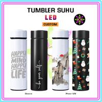 Gambar CUSTOM TUMBLER BOTOL TERMOS SMART LED SUHU PANAS SOUVENIR PRINT UV NEW - Silver, Grafir-1Sisi dari Hikari Print undefined 1 Tokopedia