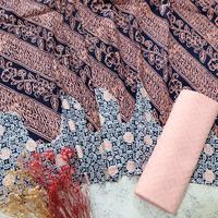 Gambar kain batik 2 warna pinggir gelombang bahan katun khas trusmi cirebon - 3, 1 batik 1 polos dari Batik Elliza undefined 3 Tokopedia