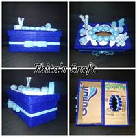 Gambar Prakarya Kerajinan Tangan Kotak Tisu Kardus Tempat Tisu Flanel Murah - Edisi Natal dari Thita Shop undefined 5 Tokopedia