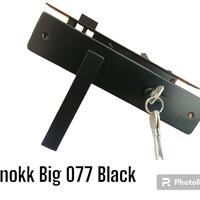 Gambar kunci pintu hitam set handle pintu besar 25cm full black KNOKK - 180 Hitam dari lita teknik undefined 2 Tokopedia