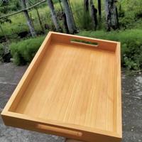 Gambar nampan/baki dari bahan kayu , jati ukuran L 20cm x P 30cm x T 5cm dari Hunian impian undefined 1 Tokopedia