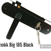Gambar kunci pintu hitam set handle pintu besar 25cm full black KNOKK - 180 Hitam dari lita teknik undefined 1 Tokopedia