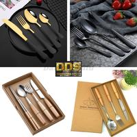 Gambar Sendok Garpu Sumpit Pisau Set Stainless Korea Alat Makan Cutlery Set - BlackGold No.2 dari DariDuaSatu undefined 1 Tokopedia