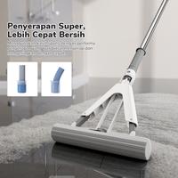 Gambar COOGER Alat Pel Busa Peras Lipat Otomatis Sponge Mop Alat Pel Spons Serbaguna Daya Serap Tinggi 3S Cepat Lunak Pel Penyerap Air Praktis Serbaguna Untuk Rumah Kamar Mandi Mobil Garasi dari COOGER Official Store undefined 4 Tokopedia