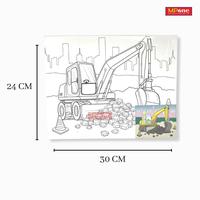 Gambar DIY Canvas Painting / Canvas Lukis Sketsa / Mainan Anak Edukatif - 30X24 CEWE dari MP One Stationery undefined 3 Tokopedia