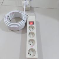 Gambar Termurah Stop kontak kabel uticon ON/OF,3,4,5lubang+kabel1s/d10meter - 3 Lubang, 1 Meter dari ASKASAKA undefined 3 Tokopedia