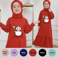 Gambar GM018 - Gamis Anak Pakaian Dres Perempuan Muslim Mixue Usia 1-12 Tahun - Navy, XL dari Kyodai Kids undefined 2 Tokopedia