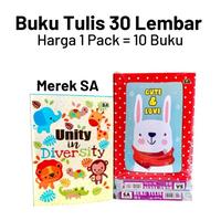 Gambar BUKU TULIS MURAH ISI 30 LEMBAR [ MEREK RANDOM UNTUK HADIAH ] 10 BUKU dari BENUA Makmur STATIONERY undefined 1 Tokopedia