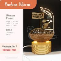 Gambar Custom Ucapan Grand Opening New Business Gift Selamat Resto Kafe Baru - Ukuran A6, Warm White dari idekita undefined 3 Tokopedia