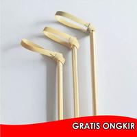 Gambar Tusukan Buah Cocktail Sekali Pakai | Tusuk Bambu Simpul Pita Kuning Kering - 8 dari Qistos Bamboo undefined 4 Tokopedia