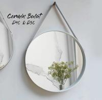 Gambar Cermin Bulat Aesthetic 40cm / Kaca Cermin Gantung Tali - Hitam dari Diegoofficial40 undefined 1 Tokopedia