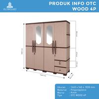Gambar Olymplast Lemari Pakaian 4 Pintu / Lemari Plastik Minimalis / OTC 4P dari Olymplast undefined 5 Tokopedia
