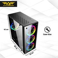 Gambar ARMAGGEDDON Kagami K5 PC Gaming Case | Casing ATX Excellent Panoramic - Packing kayu dari EON Tech undefined 4 Tokopedia