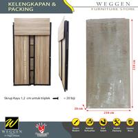 Gambar LEMARI LIPAT MINIMALIS / LEMARI PAKAIAN LIPAT [WEGGEN] - Hitam-Putih, Samarinda dari WEGGEN FURNITURE STORE undefined 5 Tokopedia