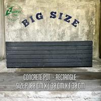 Gambar POT TANAMAN CONCRETE SEMEN RECTANGLE MODE BIG SIZE - Hitam, Packing kayu dari Zealpot Store undefined 1 Tokopedia