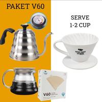 Gambar Paket lengkap v60 coffee serve 1-2 cup teko leher angsa+thermometer - 1155 ml, Thermometer dari Toko Bang Ano undefined 1 Tokopedia