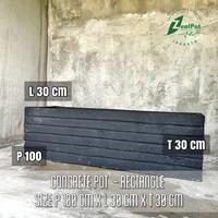 Gambar POT TANAMAN CONCRETE SEMEN RECTANGLE MODE BIG SIZE - Hitam, Packing kayu dari Zealpot Store undefined 2 Tokopedia
