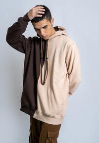 Gambar OCWA CARAMEL TWOTONE BROWN OVERSIZED HOODIE MEN - S dari Ocwa Studio undefined 4 Tokopedia
