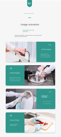 Gambar Sarung Tangan Karet Cuci Piring Silikon Latex Rubber Glove Anti Slip - Merah Muda dari Lbagstoremall undefined 5 Tokopedia