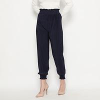 Gambar duapola Celana Panjang Wanita Plisket Lidi Aladin Joger 79158 - Navy dari duapola undefined 2 Tokopedia