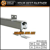 Gambar REL PINTU GESER HD 240CM ALUMINIUM SLIDING TRACK 1SET COMPLETE dari SUMBER JAYA ACCESSORIES undefined 1 Tokopedia