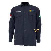 Gambar Kemeja Kitanica Lengan Panjang Seragam Kerja Custom Bordir Satuan - Navy, 1 pcs sampel dari Valhalla Store One undefined 4 Tokopedia