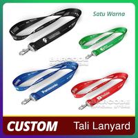 Gambar Cetak Custom Tali Lanyard Sablon 90 x 2 Cm - ID Card Pegawai Kantor - 1,5 cm, TANPA STOPPER dari Barcode Store Solutions undefined 4 Tokopedia