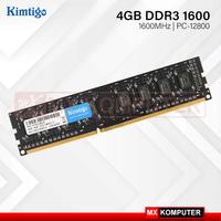 Gambar RAM Kimtigo DDR3 PC12800 1600Mhz 4GB Memory Single Channel dari MXKomputer_NEW undefined 1 Tokopedia