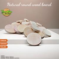 Gambar TERMURAH Craft wooden kayu bulat diameter 4-5-6cm bahan craft wood toy - TEBAL 1 CM, DIAMETER 5 CM dari CV. Sangkayu undefined 1 Tokopedia