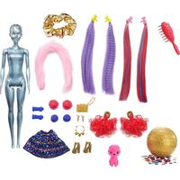 Gambar Boneka Barbie Color Reveal Glitter Hair Feature HBG38 - Ungu dari Yuferson Shop undefined 3 Tokopedia