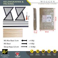 Gambar Meja Belajar Kerja Industrial Modern Besi Wire Mesh 01 [WEGGEN] - Putih, Palu & Kendari dari WEGGEN FURNITURE STORE undefined 5 Tokopedia