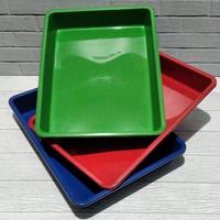 Gambar NAMPAN TEMPAT SAJI PLASTIK SEGI KOTAK MURAH BAHAN KILAP - No. 4 dari NANOPLASTIK undefined 1 Tokopedia