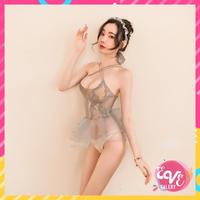 Gambar Baju Dinas Istri Sexy Erotis Transparan Pengantin Renda Baju Tidur - GRAY dari MasjooShop undefined 5 Tokopedia