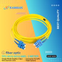 Gambar Patch Cord FO SC-SC 2M | Fiber Optic SC/UPC-SC/UPC Single Mode Duplex dari Kabelos Shop undefined 1 Tokopedia