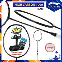Gambar Raket Badminton Original Lining High Carbon HC 1000 HC1000 Black - RAKET ONLY dari PROCHAMPION undefined 1 Tokopedia