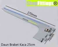 Gambar Daun Braket Ambalan Kaca Slot Channel Glass Shelf Bracket 15 to 45 cm dari Shop Fittings undefined 5 Tokopedia