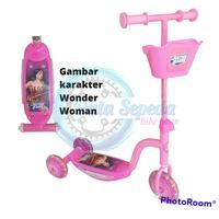 Gambar SKUTER ANAK RODA 3 / OTOPED / SCOOTER 3 RODA EXO ST-8126 - Biru dari Star Bike Store undefined 1 Tokopedia