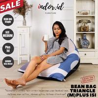 Gambar bean bag segitiga jumbo dewasa anti air & uv bantal santai cafe resto - M- Trial, M 125x75x75cm dari andarashoponline Depok undefined 4 Tokopedia
