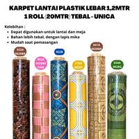 Gambar Karpet Plastik 1 Roll (20 meter) Vinyl untuk Meja dan Lantai Unica - PASIR dari Art Carpet Mart undefined 5 Tokopedia