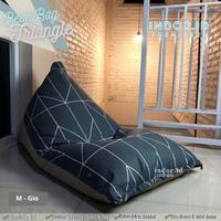 Gambar bean bag segitiga jumbo dewasa anti air & uv bantal santai cafe resto - M- Trial, M 125x75x75cm dari andarashoponline Depok undefined 1 Tokopedia