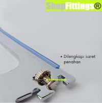 Gambar Daun Braket Ambalan Kaca Slot Channel Glass Shelf Bracket 15 to 45 cm dari Shop Fittings undefined 2 Tokopedia