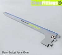 Gambar Daun Braket Ambalan Kaca Slot Channel Glass Shelf Bracket 15 to 45 cm dari Shop Fittings undefined 4 Tokopedia