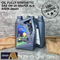 Gambar OLI MESIN AISIN MOTOR OIL FULLY SYNTHETIC SAE 0W-20 SN+/CF 4 Liter dari TIGER AUTOMOTIVE PARTS undefined 3 Tokopedia