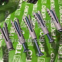 Gambar S-8 Rumah Sekrup/Ramset Plastik/fiser + Baut Skrup 4/5/6 cm (S8:25set) - Kepala RATA, MIX  4+5+6+7 CM dari evergreen2000 undefined 3 Tokopedia