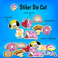 Gambar Cetak Stiker Die Cut Cutting Putus Custom Pola Desain - GLOSSY dari Folder Print undefined 1 Tokopedia