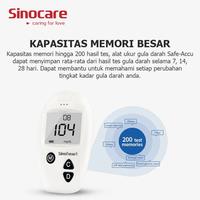 Gambar Alat Cek Gula Darah Sinocare Sinoheart Safe-Accu | Paket Lengkap dari SEMBADA SEHAT undefined 2 Tokopedia