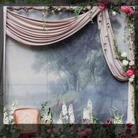 Gambar Kain Backdrop Lukisan Background Dekorasi Pelaminan Panggung Koleksi 3 - Gambar 1, 6m dari Produsen.Background undefined 1 Tokopedia