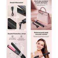 Gambar SAMONO SW-HS01 Catokan Rambut 2in1 Hair Curler Straightener Catok iron dari Queen-id undefined 5 Tokopedia