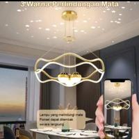 Gambar LAMPU GANTUNG HIAS MINIMALIS MODERN MEWAH 3 CAHAYA 60 CM dari cellashop19 undefined 3 Tokopedia