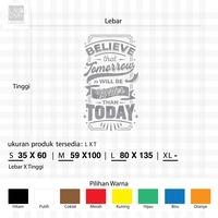 Gambar Cutting Sticker Quotes Tomorrow Will Be Better Wall Sticker Motivasi - Large, Hitam dari LANCARI ID undefined 3 Tokopedia